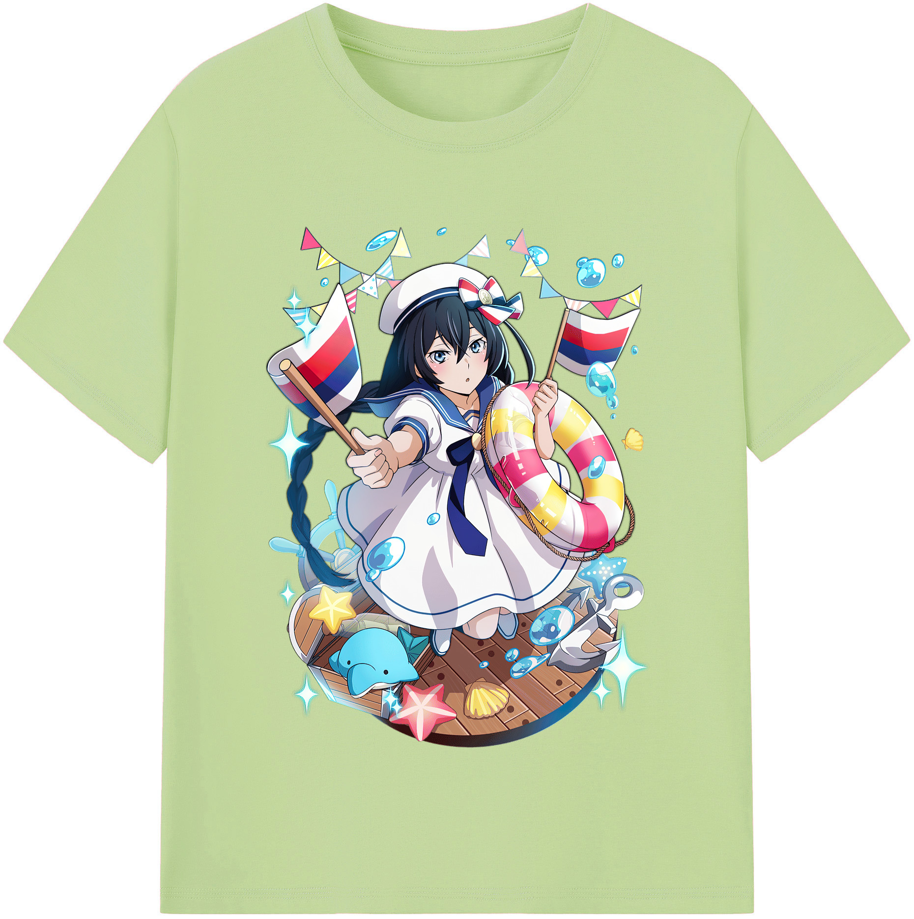 （画像用） 文豪ストレイドッグス Bungo Stray Dogs 綿100％半袖Tシャツ（フロントプリント）